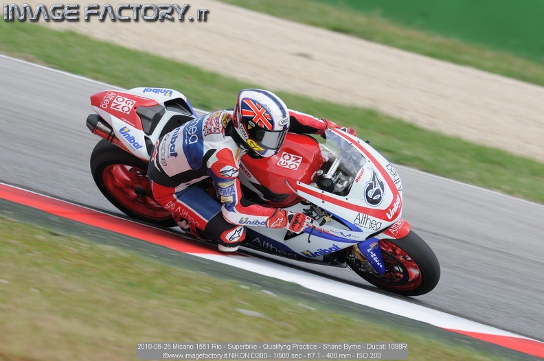 2010-06-26 Misano 1551 Rio - Superbike - Qualifyng Practice - Shane Byrne - Ducati 1098R.jpg